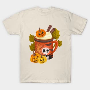 Spooky Halloween Pumpkin Drink T-Shirt